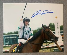 DYLAN DAVIS SIGNED 8x10 PORTRAIT PHOTO HORSE RACING JOCKEY TIZ JEWELED 2016