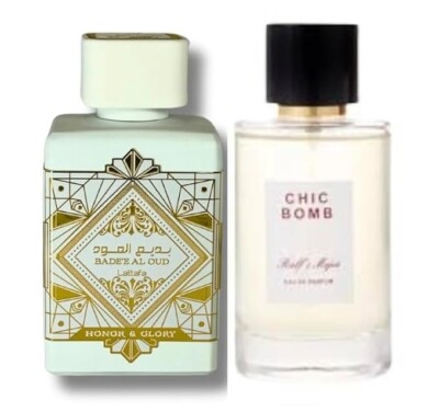 Exclusive Combo: Al Oud Honor & Glory + Ralf Mejia Chic Bomb | 3.4 OZ Unisex Edp