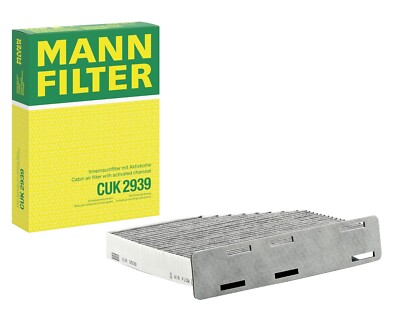 MANN FILTER CUK 2939 Cabin Filter With Activated Charcoal for Audi, Volkswagen