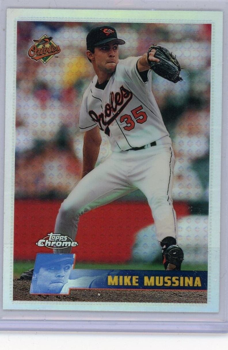 1996 Topps Chrome  Baseball Refractor #23 Mike Mussina