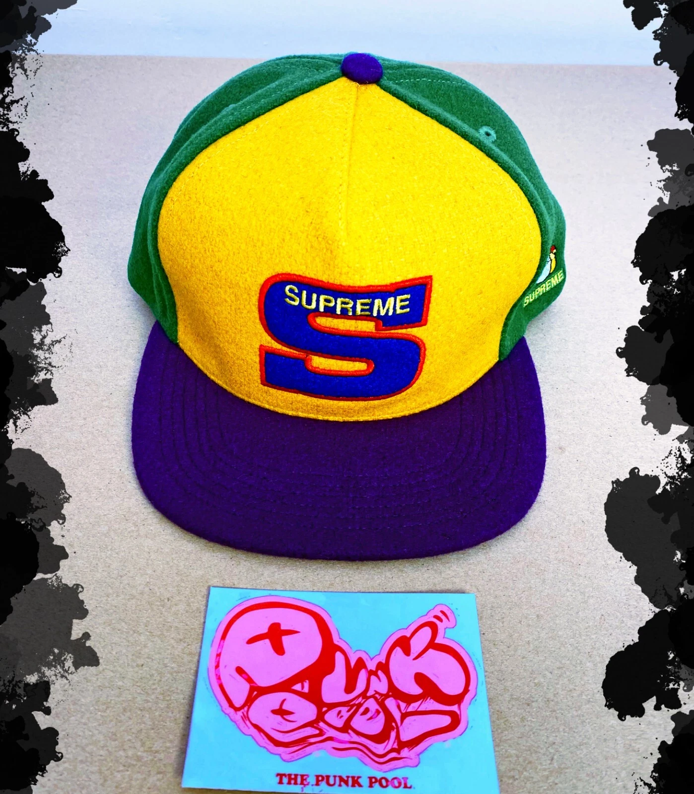 Casquette 5 panneaux en feutre Superme Milano_FW2015_Neuve avec étiquette