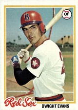 1978 Topps #695 Dwight Evans EX