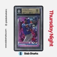 2019 TOPPS CHROME #201 VLADIMIR GUERRERO JR. PINK REFRACTOR RC BGS 10 PRISTINE