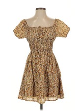 NWT Faithfull the Brand Women Yellow Casual Dress 4