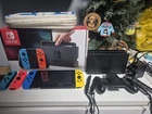 Nintendo Switch Console With Yellow and Blue Controllers. (READ DESCRIPTION!!)