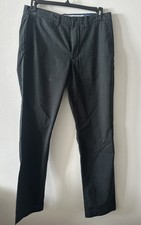 Polo Ralph Lauren Black Stretch Straight Fit Chino Pants 34x31 Pony Logo Classic