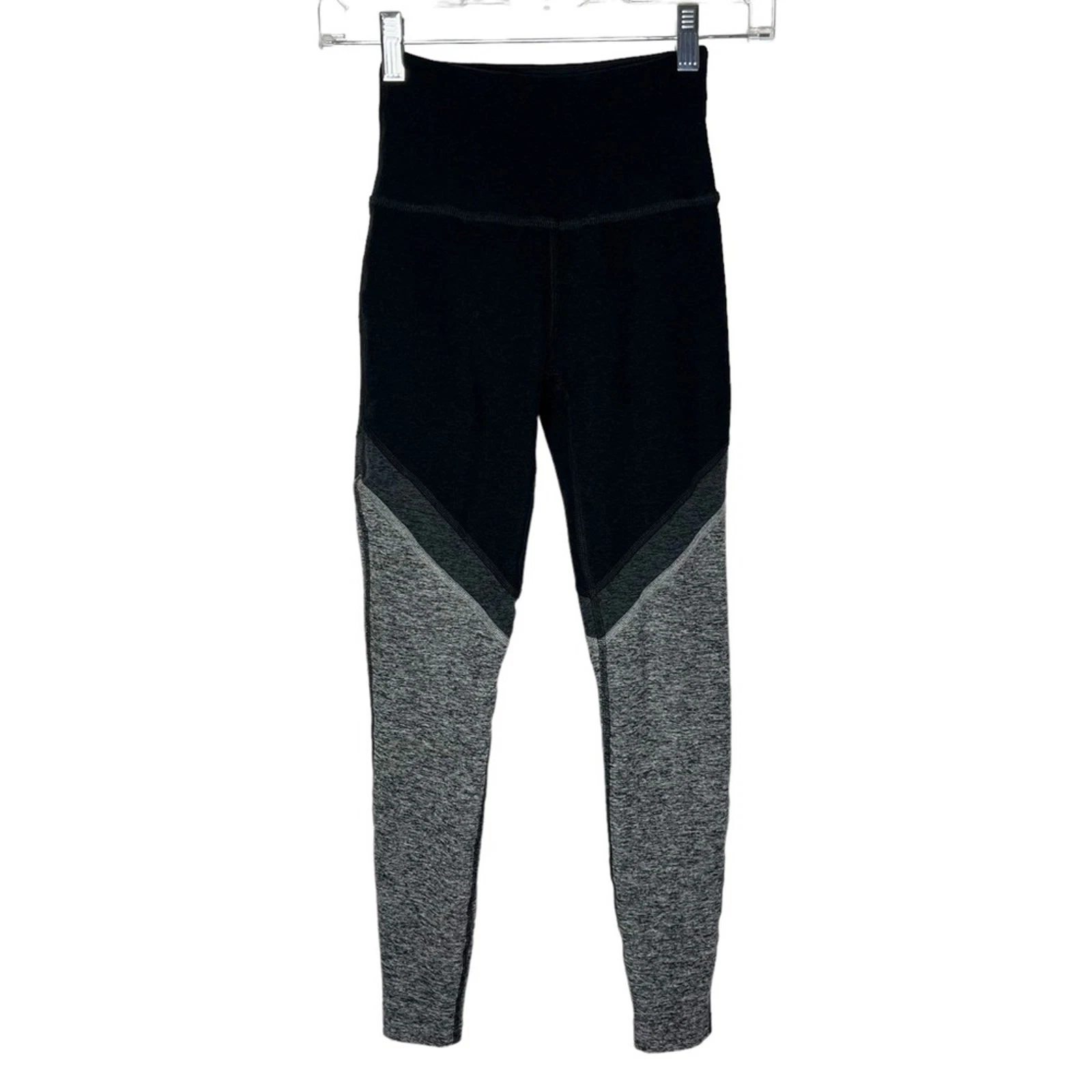 beyond-yoga color block tri panel high waisted leggings
