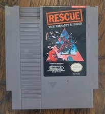 Rescue: The Embassy Mission NES Nintendo Authentic 1989 Tactical Action UNTESTED