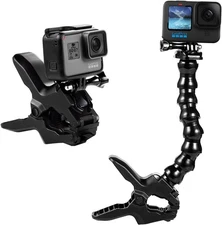 Jaws Flex Clamp Mount Gooseneck Mount for Gopro Hero 13 Hero 12 Hero 11 Hero 10.