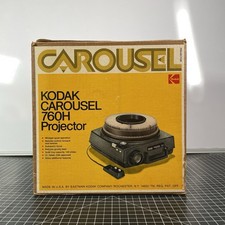 Kodak Carousel 760H Slide Projector Works w/ Tray Box READ Auto Advance Issue