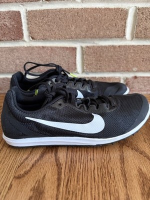 Nike Women's NIKE ZOOM RIVAL D Size 6 BLACK/WHITE-VOLT