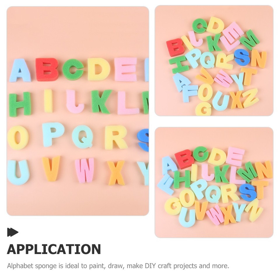 26 Pcs Stamps Kids Letter Shaped Sponges Alphabet Art for Painting ...