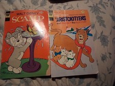 2 Vintage 1970s Whitman Walt Disney Comic Books