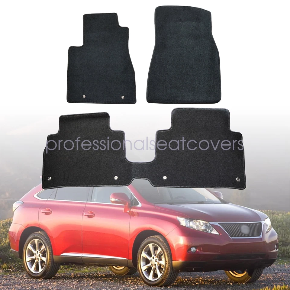 Alfombrillas delanteras y traseras de terciopelo antideslizantes 2004-2009 para Lexus RX330 RX350 Foto 2 de 4