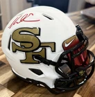 Mike Evans Lunar Custom 49ers Signed Mini Helmet Beckett Coa