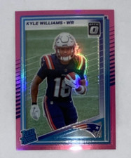 Panini Donruss 2025 Rated Rookie Pink Optic Kyle Williams #327 Patriots NFL Card