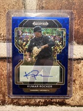 Kumar Rocker 2022 Panini Blue Donut Circles Prizm Auto #21/25 - Texas Rangers
