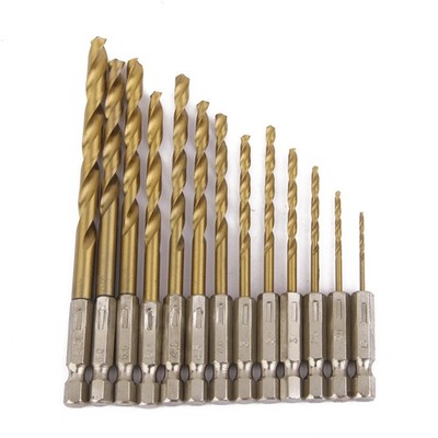 13 Stücke Hex Schaft Schnell ändern Kobalt Bohrer  Set Multi s