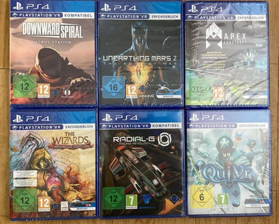 6 PS4 VR Spiele Sammlung - Sony PlayStation 4 Action Spiele NEU  7%Rabatt bei 2