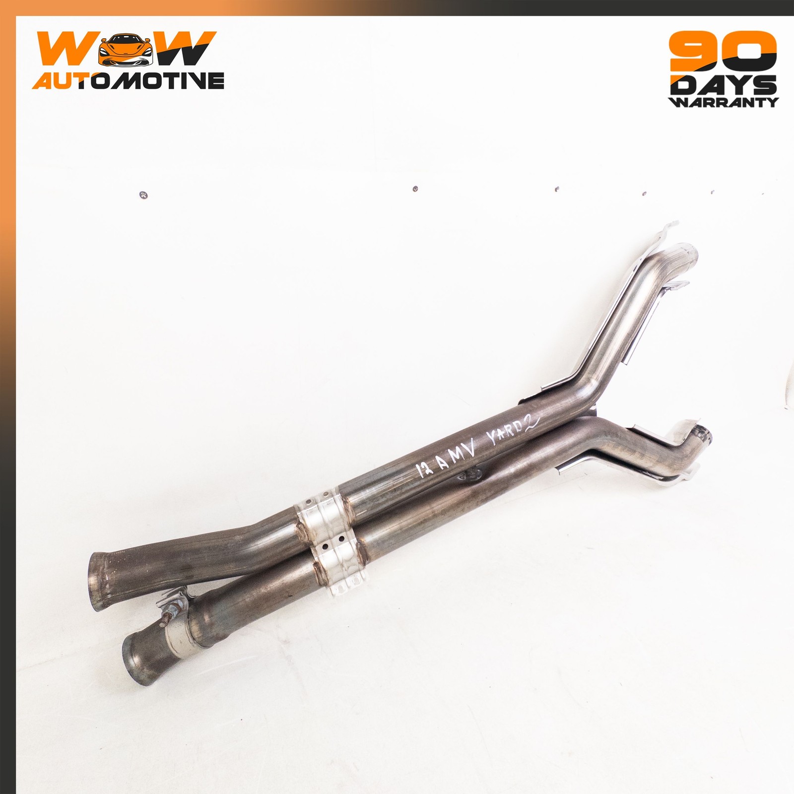06-16 ASTON MARTIN V8 S VANTAGE 4.7L ENGINE MOTOR EXHAUST SYSTEM CENTER PIPE OEM
