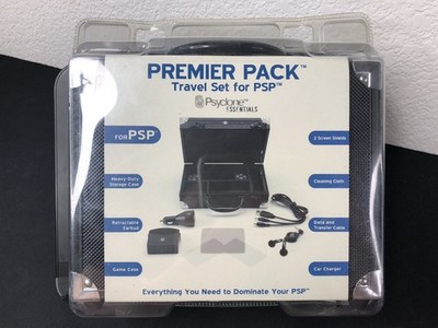 Sony PSP Premier Pack CiB RARE Travel Set Psyclone Essentials Rigid Storage Case