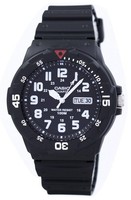Casio Quarz Das Harz Armband Schwarz Zifferblatt 100M MRW-200H-1BVDF Herrenuhr