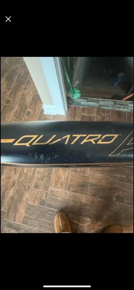 ¡Bate lanzamiento rápido Rawling Quarto! Usado en 1 juego y éxitos para romperlo solamente. Foto 4 de 4