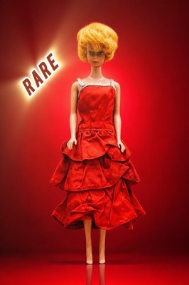 Vtg 1961 Mattel Bubble Cut Barbie Miss America Doll Red Dress
