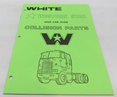 1978 White Western Star High Cab-Over Collision Parts Semi Truck Brochure Book