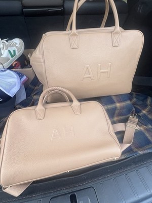 Lot Of 2 Leatherology  Park Satchel Camel Tan Leather Bags
