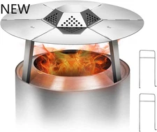 Heat Deflector for Solo Stove Bonfire 19.5"for Fire Pit Captures Warmth-Magnifie