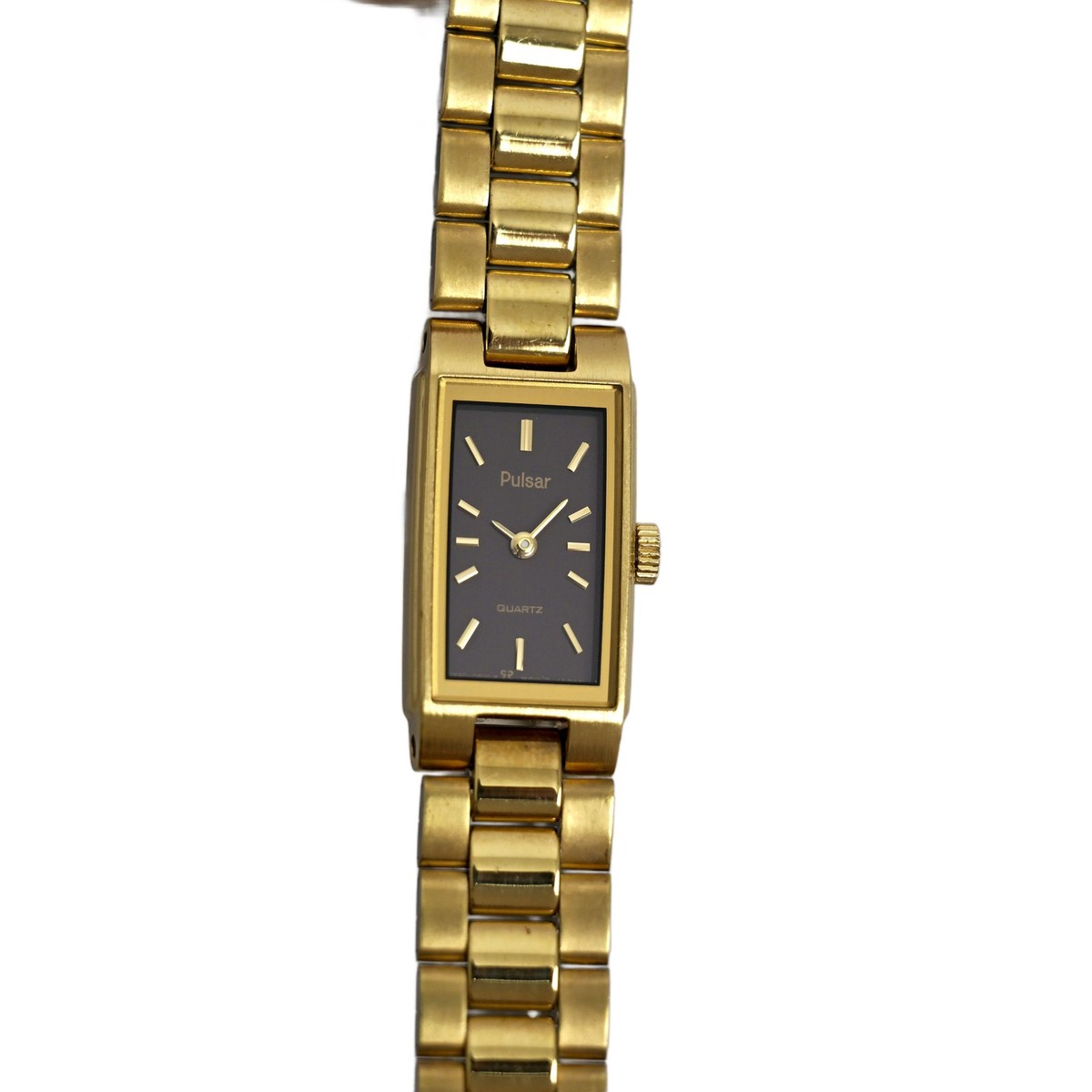 Pulsar by Seiko Ladies Watch 90s Gold Plated Brown Dial  display picture 2