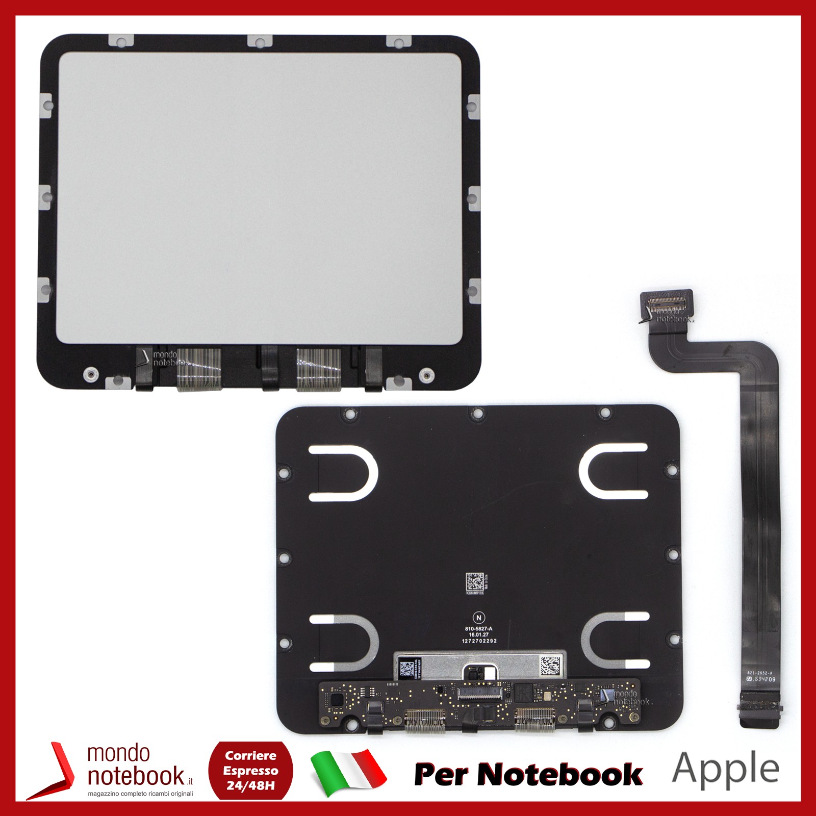 Trackpad Touchpad Apple MacBook Pro Retina 15" A1398 2015 Silver 821-2652-A