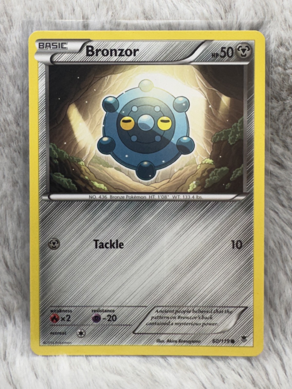 Pokemon Bronzor 60/119 XY Phantom Forces Reverse Holo Common NM