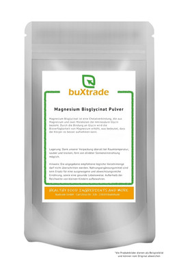 100 g Magnesium Bisglycinat | Bisglycinat | Pulver | Magnesium | Buxtrade