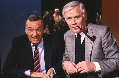 Joachim Blacky Fuchsberger Heinz Schenk ARD Show Heut Abend Studio- Old Photo