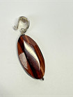 Barse Vintage Tigers Eye Pendant 925 Sterling Silver Large 2 3/4" EUC — photo 3