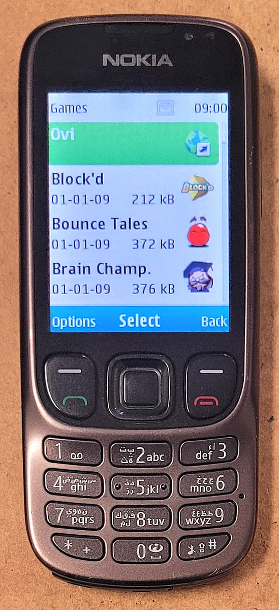 KN Nokia 6303 - Brown ( Unlocked ) Super Rare GSM Phone w/ 7 Games