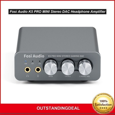 Fosi Audio K5 PRO MINI Stereo DAC Headphone   External USB Sound Card ot25 *wq