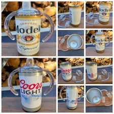 1 Modelo  1 Coors Beer Sippy Cup Tumblers - Gag Gift, Baby Shower Gift