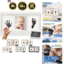 Baby Handprint Kit Footprint Photo Frame for Newborn Girls and Boys, Unique...