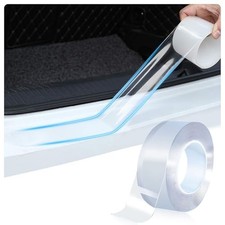 Car Door Sill Protector, 2In x 33Ft Transparent Anti-Collision Protection