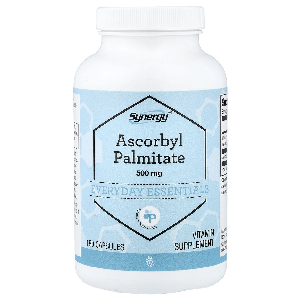 Synergy®, Ascorbyl Palmitate, 500 mg, 180 Capsules