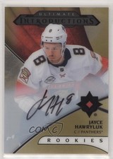 2018 Upper Deck Ultimate Collection Introductions Gold Jayce Hawryluk Auto 0l2