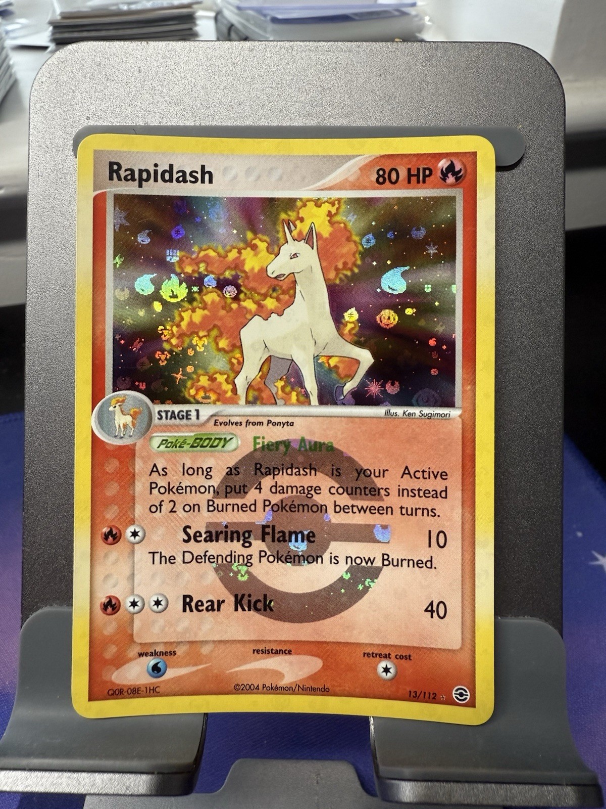 Pokémon TCG Rapidash EX FireRed & LeafGreen 13/112 Reverse Holo Pokeball NM