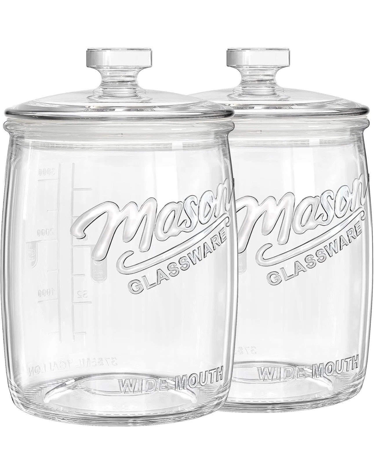 Large Airtight Glass Storage Jar With Lid 3.5 Litre for Biscuits & Dry Goods