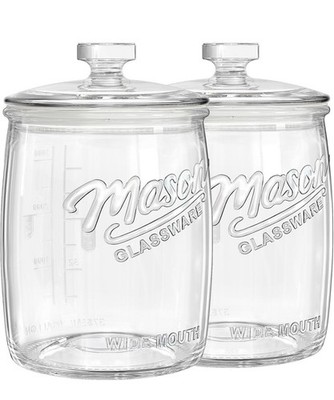 Große luftdichte Glas Vorratsdose mit Deckel 3,5 Liter für Kekse & Trockenware