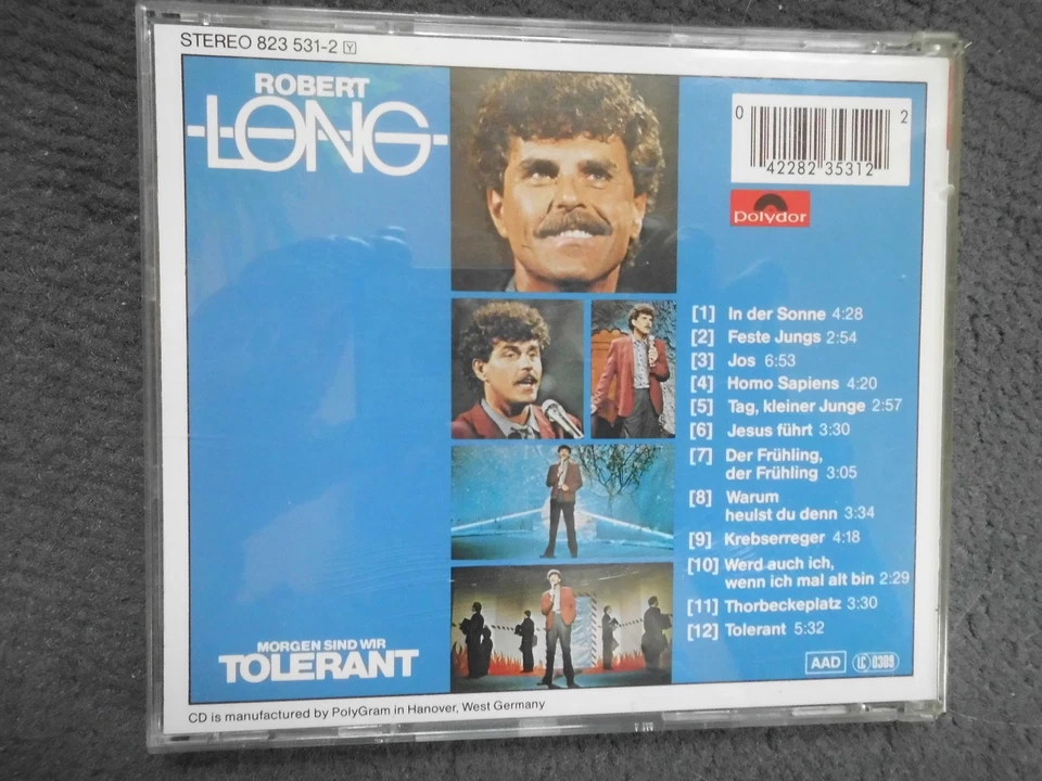 CD Robert Long - Morgen sind wir tolerant, Polydor 1984, sehr guter Zustand - Bild 3 von 3