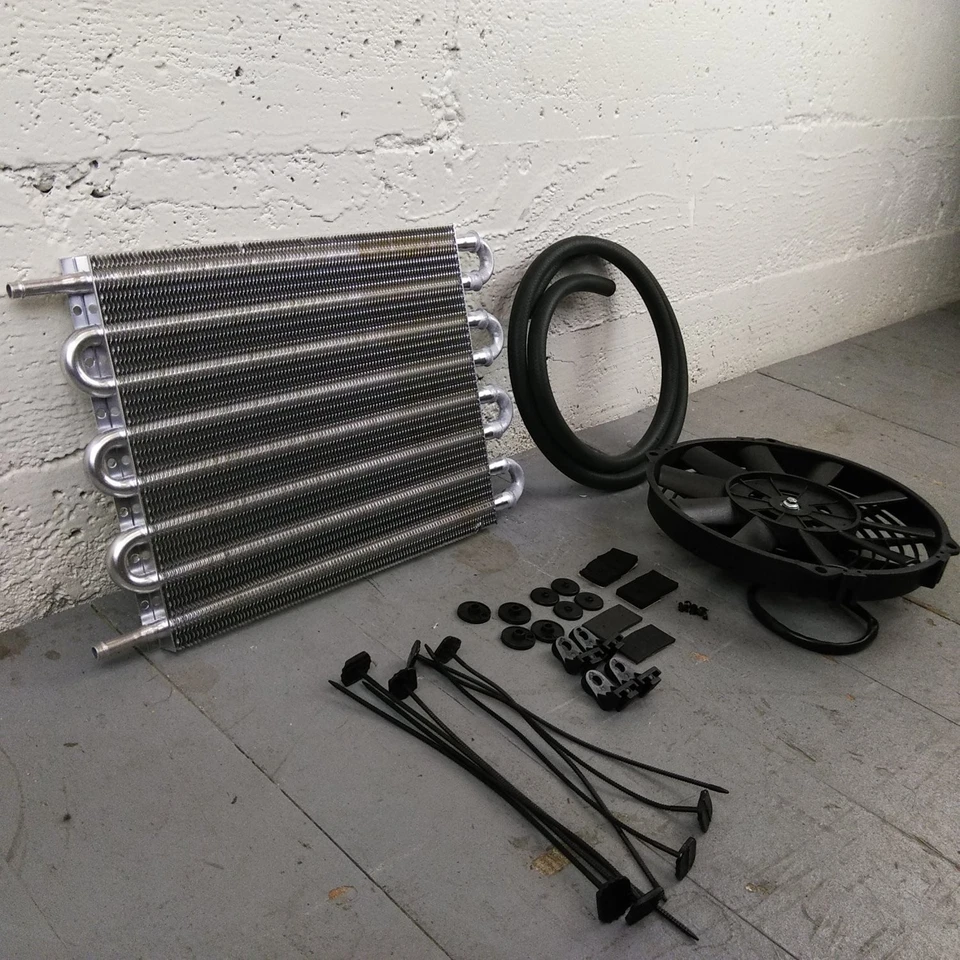 Kit de ventilador de radiador eléctrico enfriador de aceite de transmisión Ford Bronco 1966-79 personalizado v8 Foto 4 de 4