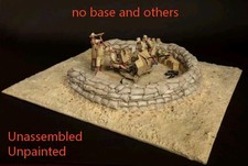 1/35 German Artillery 5 Soldiers In Ww Ii Unpainted Resin Figure Model